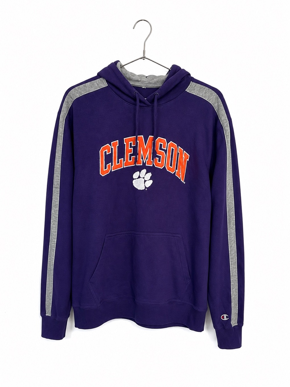 Clemson Tigers Champion Purple and Gray Hoodie Men’s Large
